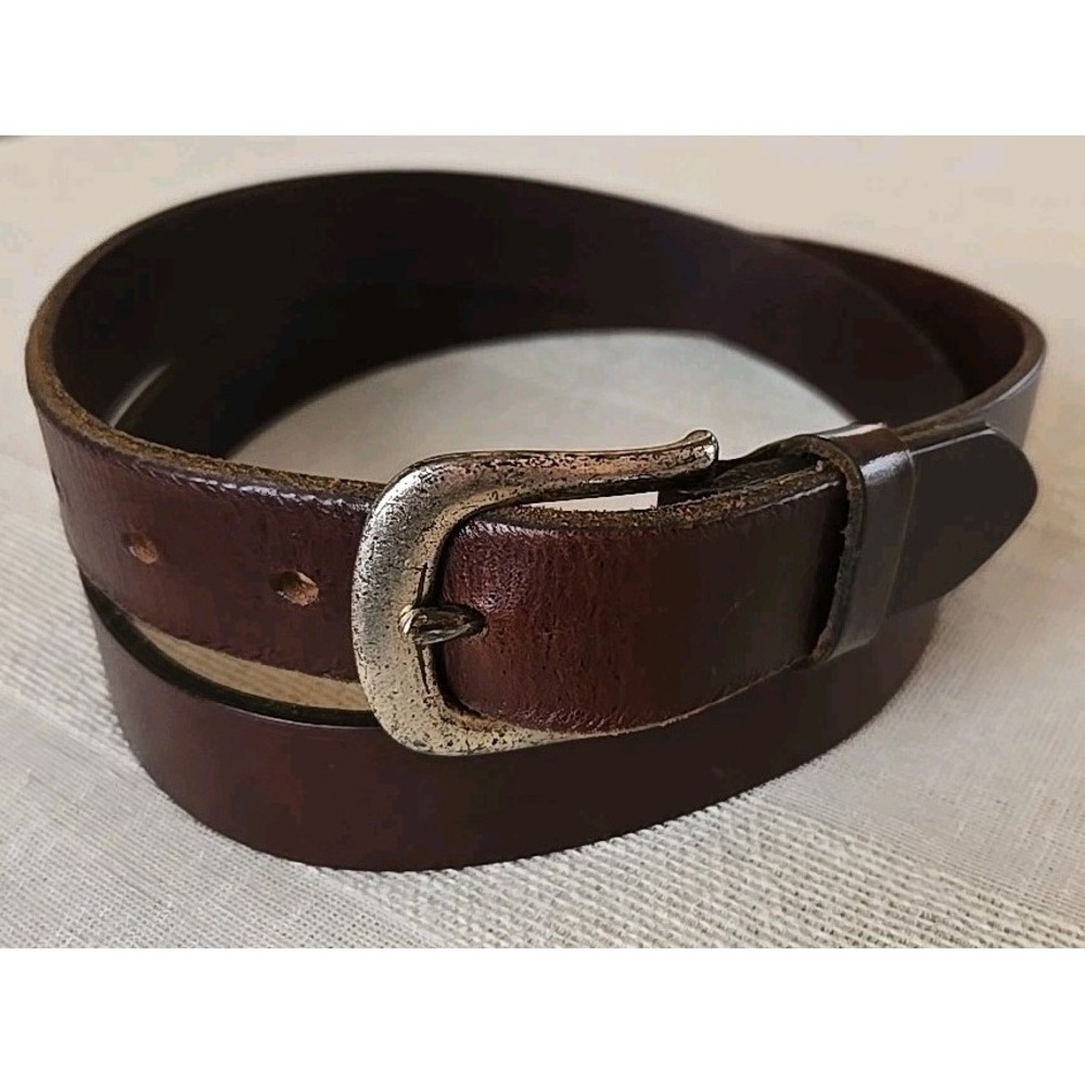 Men's Belt Italian Full Grain Leather Made In Turkey Brown Size:42 (40-44) VGUC